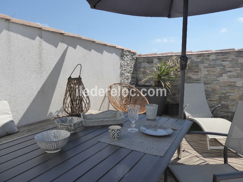 Photo 9 : TERRASSE d'une maison située à La Couarde-sur-mer, île de Ré.