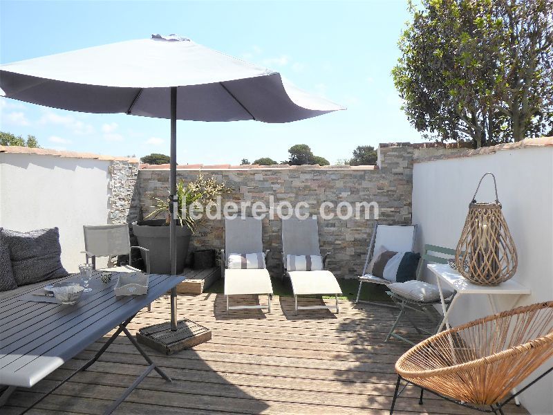 Photo 7 : TERRASSE d'une maison située à La Couarde-sur-mer, île de Ré.