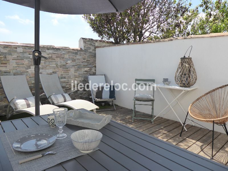 Photo 8 : TERRASSE d'une maison située à La Couarde-sur-mer, île de Ré.