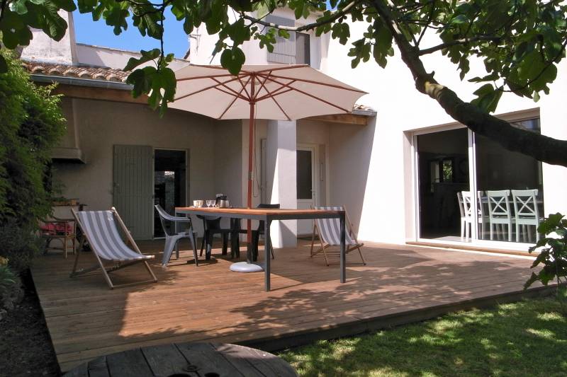 Photo 3 : TERRASSE d'une maison située à Sainte-Marie-de-Ré, île de Ré.