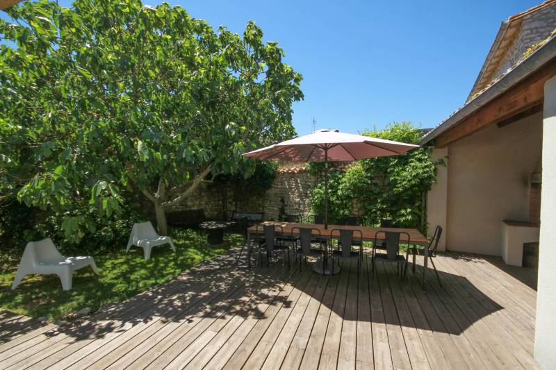 Photo 6 : TERRASSE d'une maison située à Sainte-Marie-de-Ré, île de Ré.