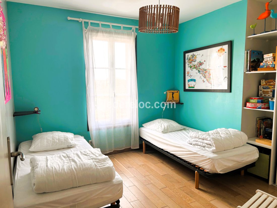 Photo 13 : CHAMBRE d'une maison située à La Couarde-sur-mer, île de Ré.
