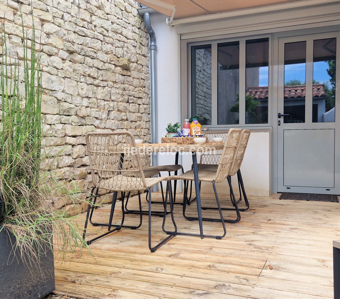 Photo 9 : PATIO d'une maison située à Sainte-Marie-de-Ré, île de Ré.