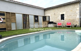 Ile de Ré:Villa le clos des figuiers piscine privée chauffée spa parking, wifi