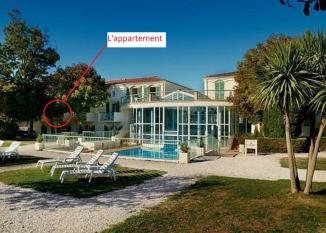 Ile de Ré:Appartement t1bis piscine chauffée jardin 