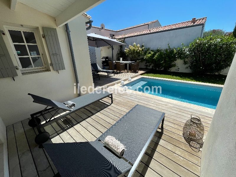 Photo 5 : TERRASSE d'une maison située à Le Bois-Plage-en-Ré, île de Ré.