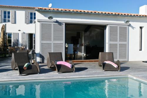 Photo 1 :  d'une maison située à La Flotte, île de Ré.