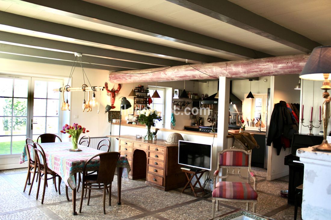 Photo 12 : SEJOUR d'une maison située à Sainte-Marie-de-Ré, île de Ré.