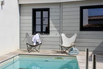 ile de ré Superbe lodge 4 toiles piscine privative chauffe