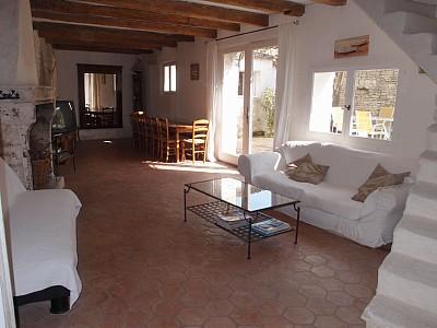 Photo 5 : SEJOUR d'une maison située à Le Bois-Plage-en-Ré, île de Ré.