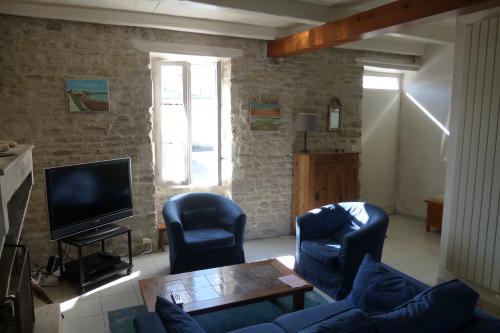 Photo 1 : SEJOUR d'une maison située à Le Bois-Plage-en-Ré, île de Ré.