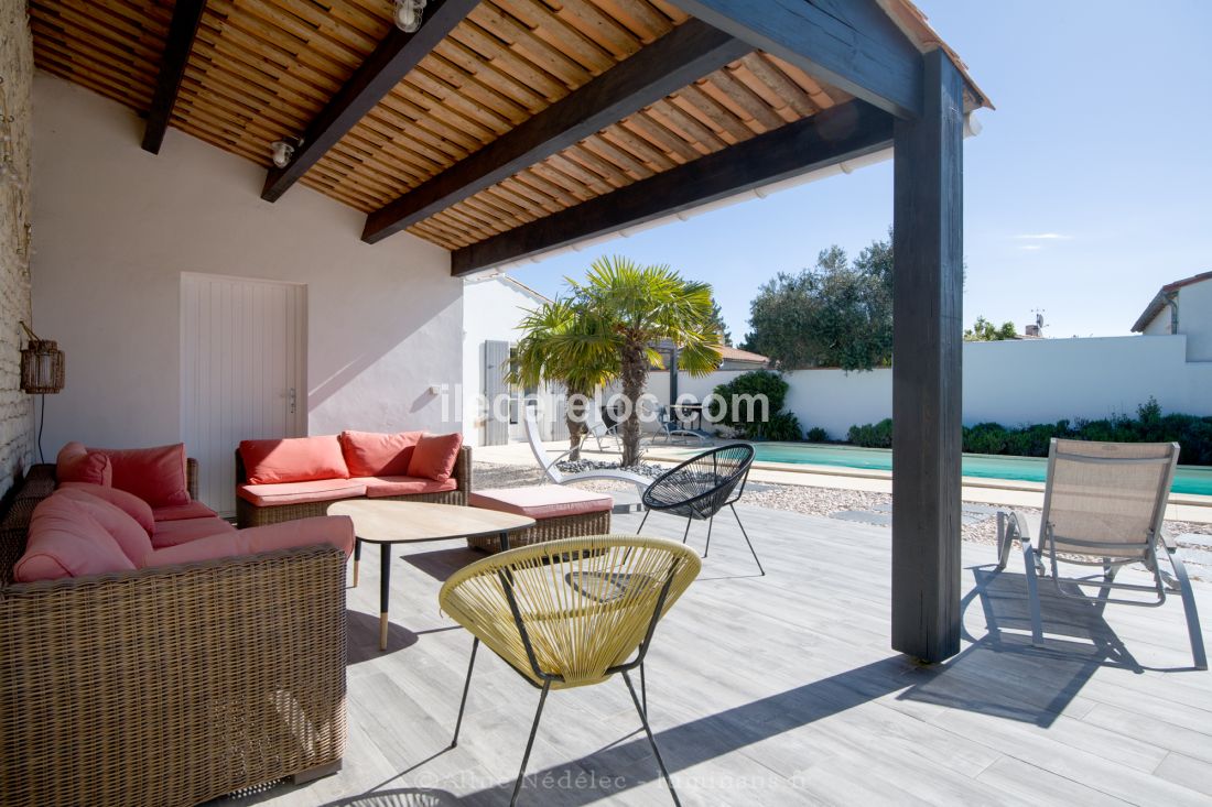 Photo 3 : PATIO d'une maison située à Le Bois-Plage-en-Ré, île de Ré.