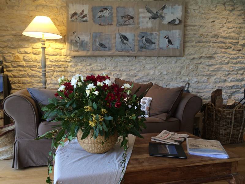 Photo 3 : SEJOUR d'une maison située à Le Bois-Plage, île de Ré.