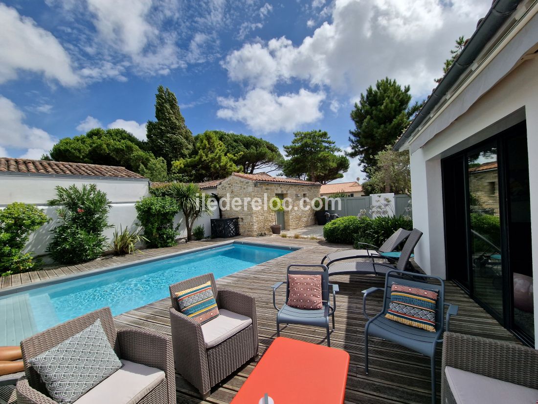 Photo 3 : PISCINE d'une maison située à Le Bois-Plage, île de Ré.