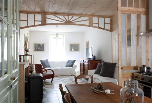 Photo 1 : SEJOUR d'une maison située à Le Bois-Plage-en-Ré, île de Ré.