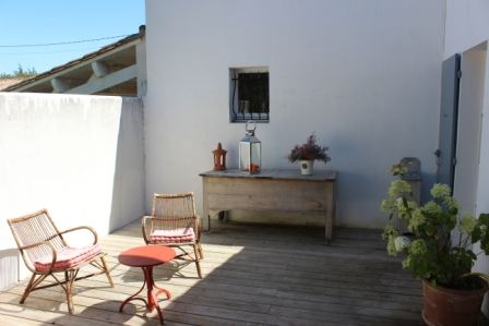 Photo 5 : TERRASSE d'une maison située à Saint-Clément-des-Baleines, île de Ré.