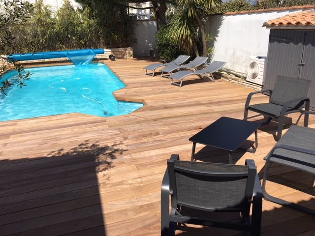 Photo 1 : TERRASSE d'une maison située à Le Bois-Plage-en-Ré, île de Ré.