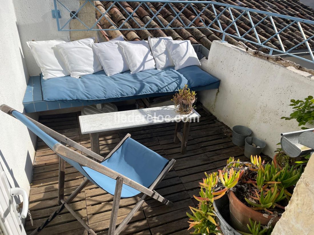 Photo 18 : TERRASSE d'une maison située à Saint-Martin-de-Ré, île de Ré.