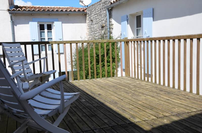 Photo 5 : TERRASSE d'une maison située à Sainte-Marie-de-Ré, île de Ré.