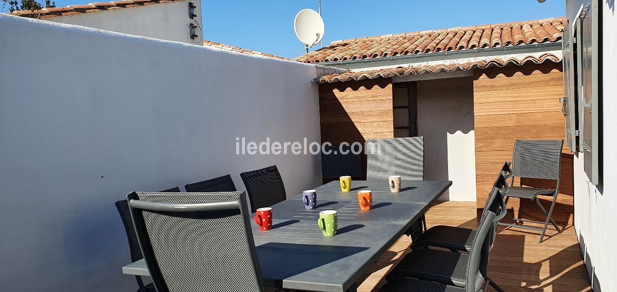 Photo 10 : TERRASSE d'une maison située à La Couarde-sur-mer, île de Ré.