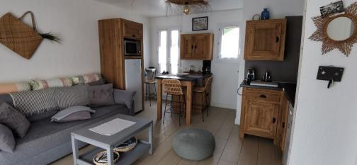 Ile de Ré:Beau 3 pièces 50 m de la plage, jardin, 2 vélos (h/f) linge compris