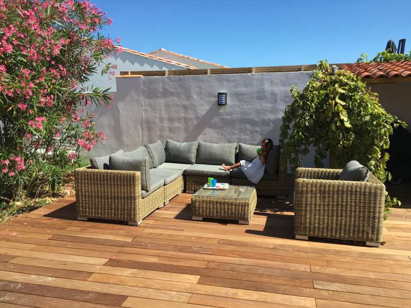 Photo 19 : TERRASSE d'une maison située à La Couarde-sur-mer, île de Ré.