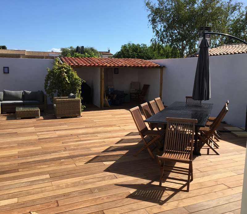 Photo 20 : TERRASSE d'une maison située à La Couarde-sur-mer, île de Ré.