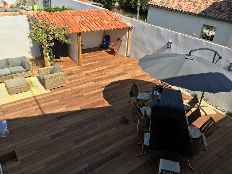 Photo 18 : TERRASSE d'une maison située à La Couarde-sur-mer, île de Ré.