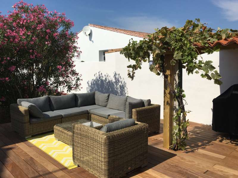 Photo 21 : TERRASSE d'une maison située à La Couarde-sur-mer, île de Ré.