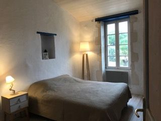 Photo 9 : CHAMBRE d'une maison située à Sainte-Marie-de-Ré, île de Ré.