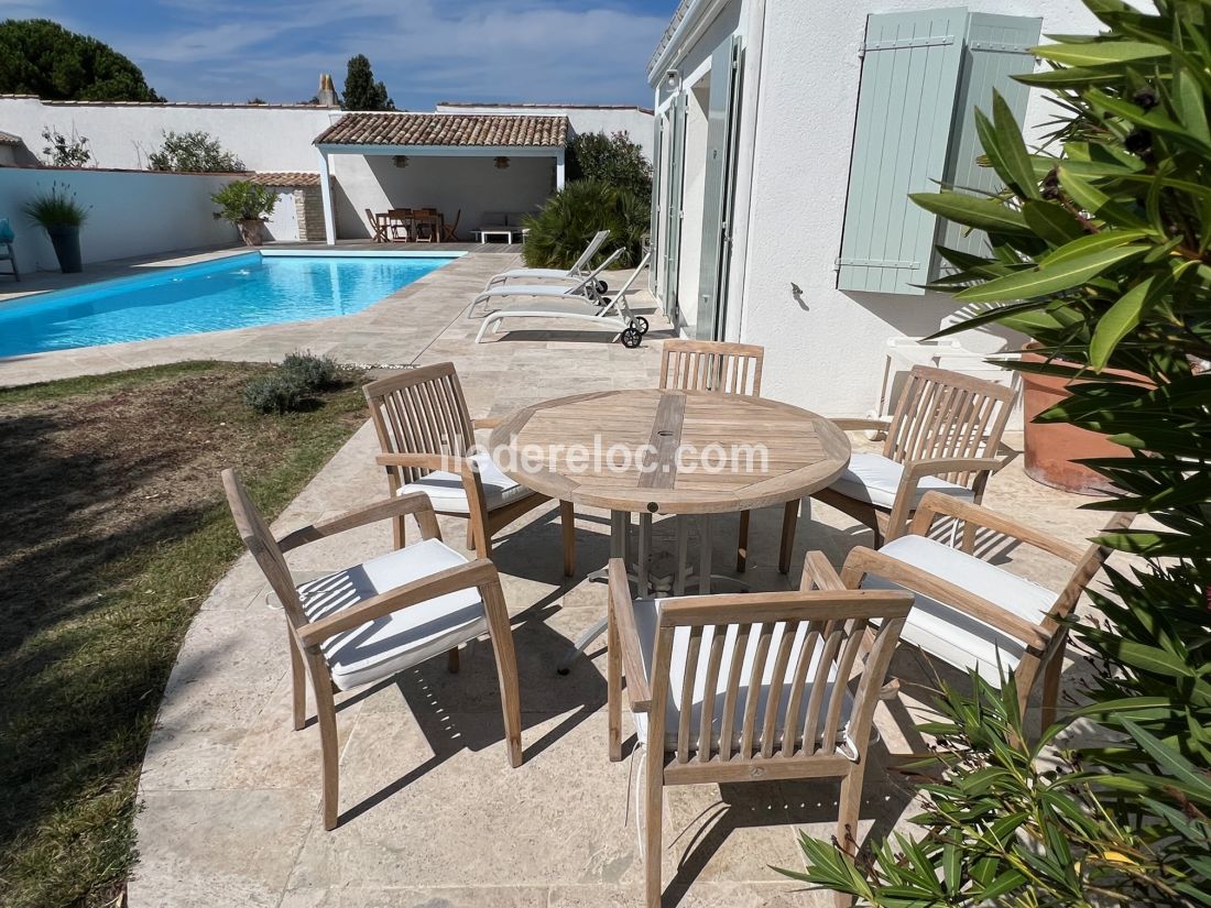 Photo 6 : TERRASSE d'une maison située à La Couarde-sur-mer, île de Ré.