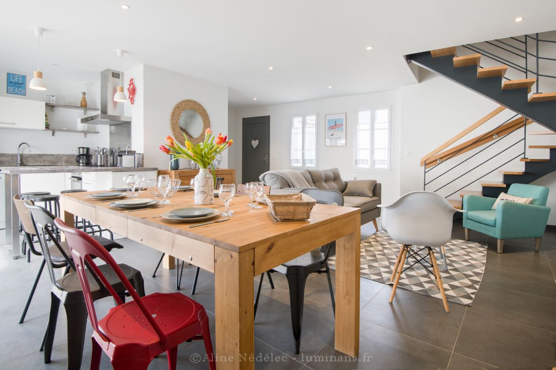 Photo 7 : SEJOUR d'une maison située à Le Bois-Plage-en-Ré, île de Ré.