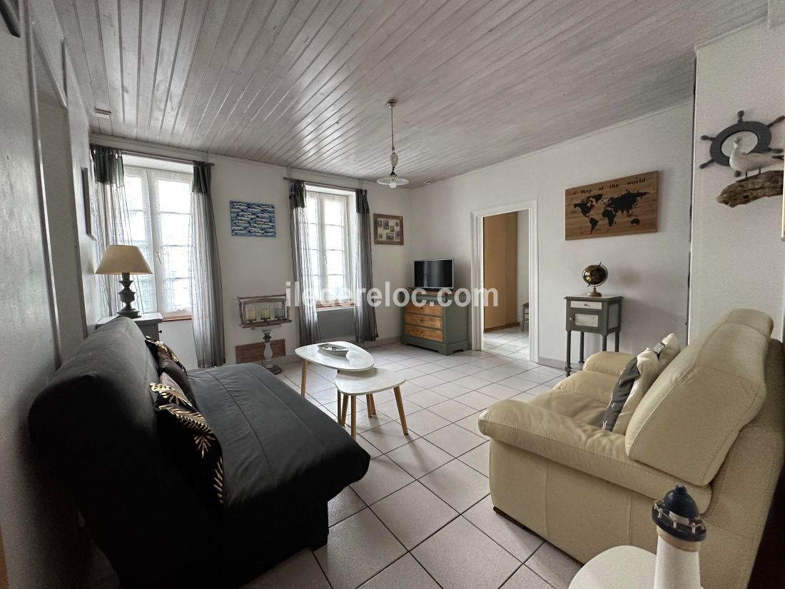 Photo 5 : SEJOUR d'une maison située à La Flotte-en-Ré, île de Ré.