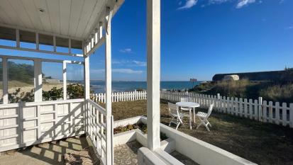 Ile de Ré:Maison sur la plage, vue mer panoramique