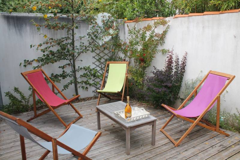 Photo 5 : TERRASSE d'une maison située à La Couarde-sur-mer, île de Ré.