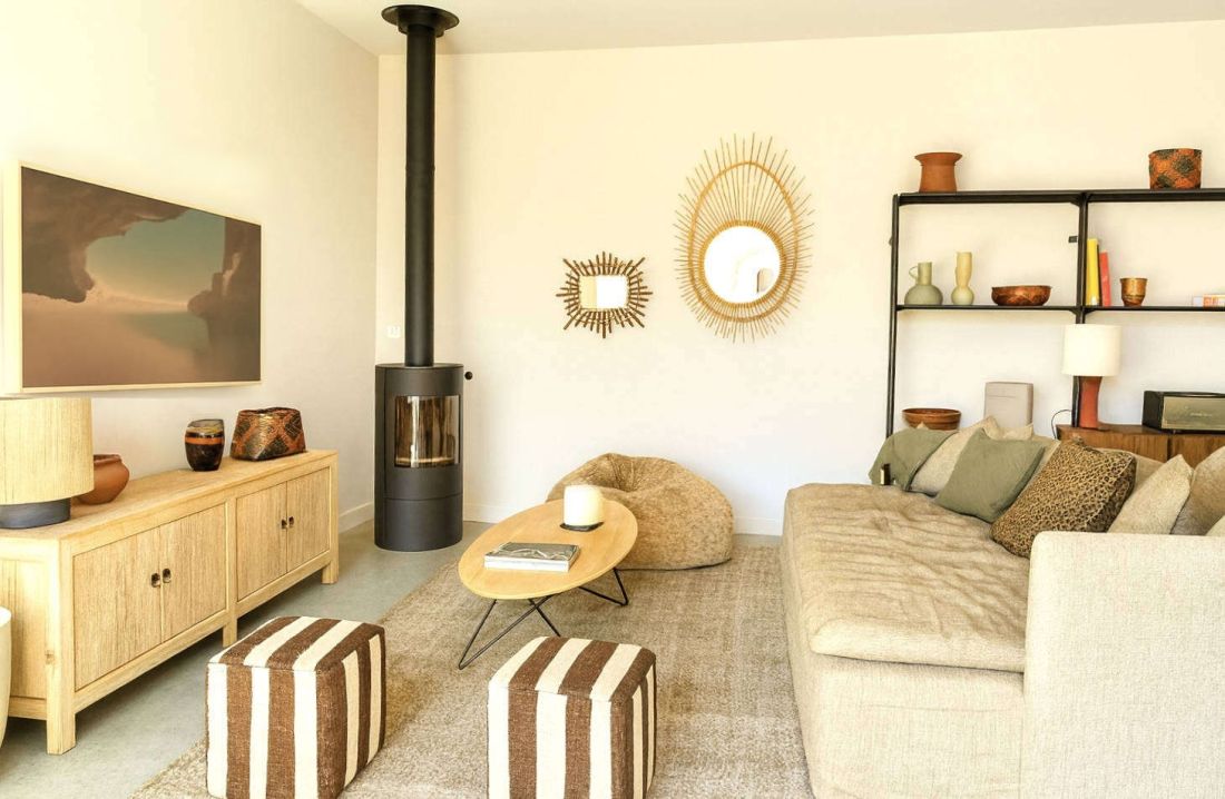 Photo 14 : SEJOUR d'une maison située à Le Bois-Plage-en-Ré, île de Ré.