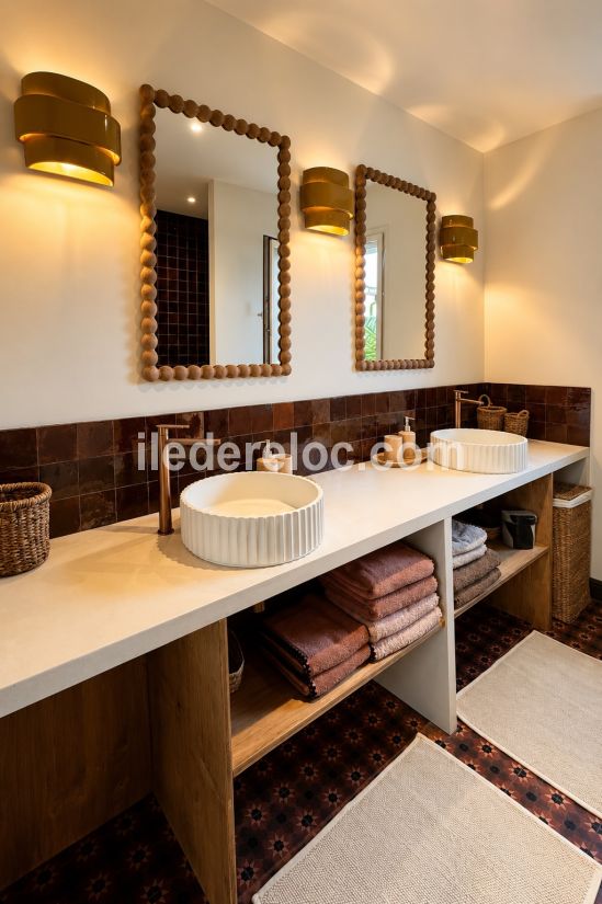 Photo 27 : SALLEDEBAIN d'une maison situ&eacute;e &agrave; Le Bois-Plage-en-R&eacute;, &icirc;le de R&eacute;.