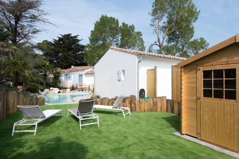 Photo 5 : EXTERIEUR d'une maison située à Le Bois-Plage-en-Ré, île de Ré.