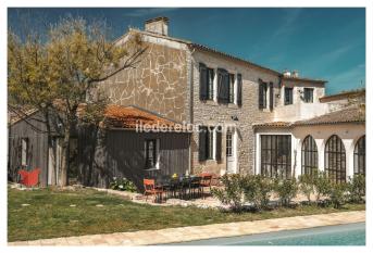 Ile de Ré:Maison piquecos - st martin de ré - piscine