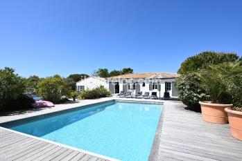 ile de ré Villa 350 m2-6 suites pisc cff-12  14 p, jardin clos- 100 m mer