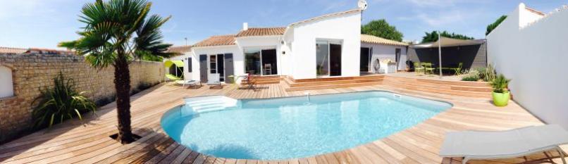 Ile de Ré:Agréable maison de vacances de 145m2 pour 8 personnes : avec piscine privée