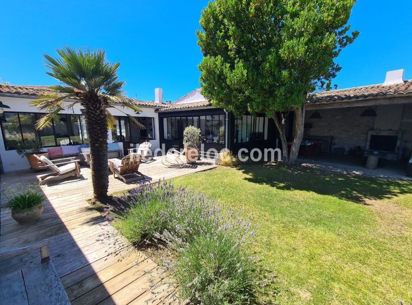 Photo 2 : JARDIN d'une maison située à La Couarde-sur-mer, île de Ré.