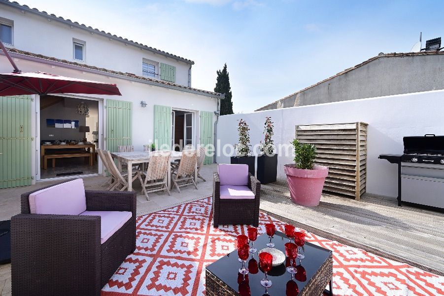 Photo 4 : TERRASSE d'une maison située à La Couarde-sur-mer, île de Ré.