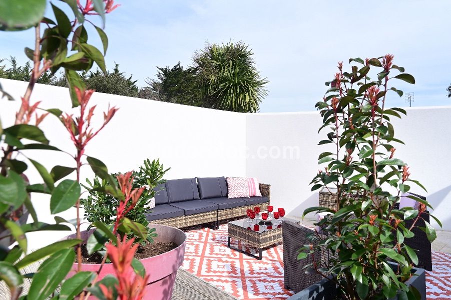 Photo 3 : TERRASSE d'une maison située à La Couarde-sur-mer, île de Ré.