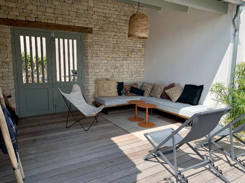 Photo 6 : PATIO d'une maison située à Le Bois-Plage-en-Ré, île de Ré.