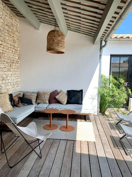 Photo 7 : PATIO d'une maison située à Le Bois-Plage-en-Ré, île de Ré.