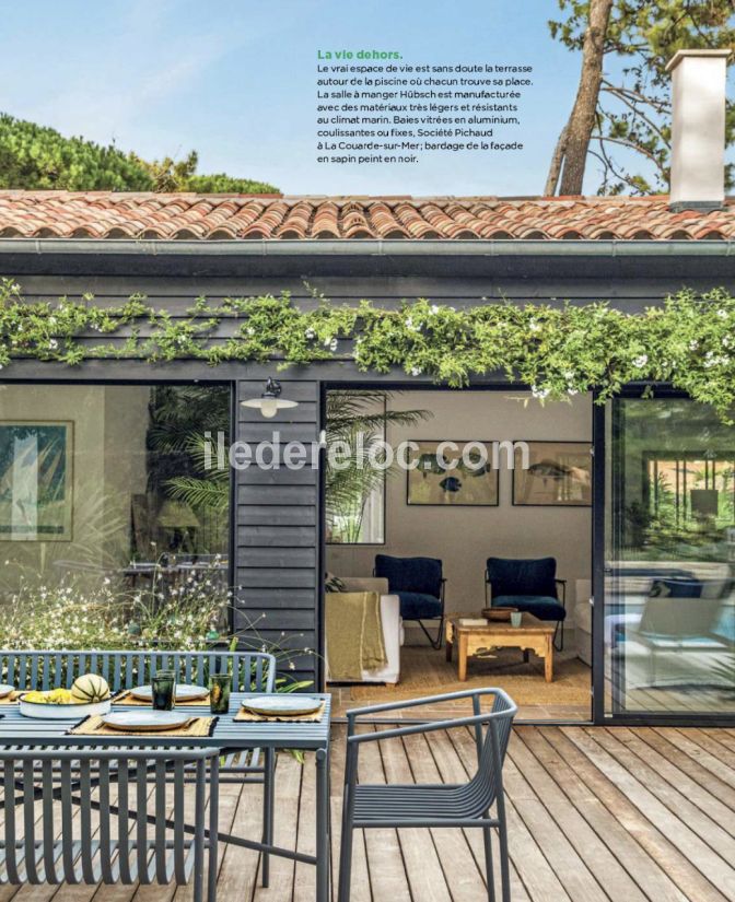 Photo 6 : TERRASSE d'une maison situ&eacute;e &agrave; La Couarde-sur-mer, &icirc;le de R&eacute;.