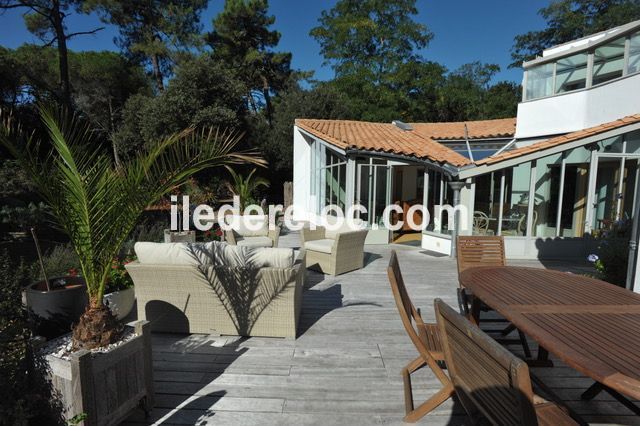 Photo 13 : TERRASSE d'une maison située à Rivedoux-Plage, île de Ré.