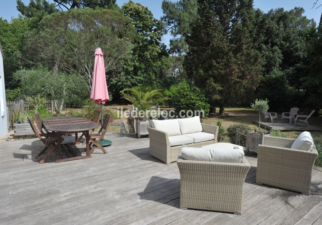 Photo 12 : TERRASSE d'une maison située à Rivedoux-Plage, île de Ré.