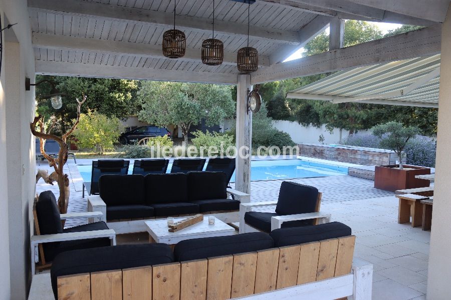 Photo 9 : TERRASSE d'une maison située à La Couarde-sur-mer, île de Ré.